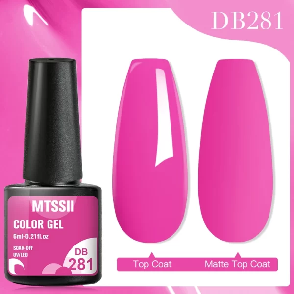 Mtssii 7ml No Wipe Top Base Coat Nail Gel polish Matte Top Coat  Enhancer Varnish Semi Permanent Soak Off UV LED Nail Art Tool - Image 83