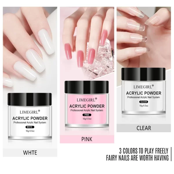 Acrylic Nail Kit For Nails Art All For Manicure Nail Acrylic Powder Liquid Professional Set  For Extension Nail Carving Tips - Image 2