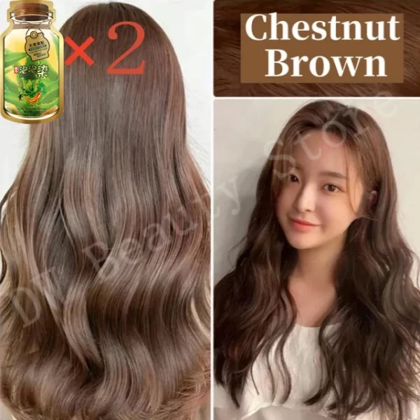 Pure Natural Herbal Hair Dye Shampoo 5 Minute Change Hair Color Lasting Coloring Non-irritating Plant Bubble Hair Care Women Men - Image 11