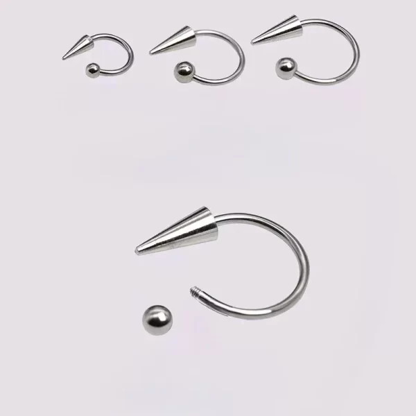 Stainless Steel Fake Nose Ring Hoop Septum Rings C Clip Lip Ring Earring Fake Nose Piercing Women Body Jewelry Accessories - Image 6