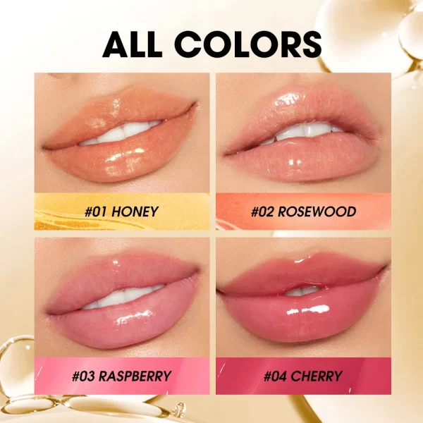 O.TWO.O Lip Oil Gloss Lip Plumper Makeup Moisturizing NonSticky Sexy Water Glossy Glitter Primer Tint Lip Balm Care Cosmetics - Image 2
