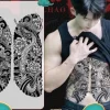 Full Back Chest Herbal Juice Ink Semi-permanent Tattoo Stickers 7-15 Days Long Lasting Temporary Fake Tattoo Totem Men Adult - Image 37