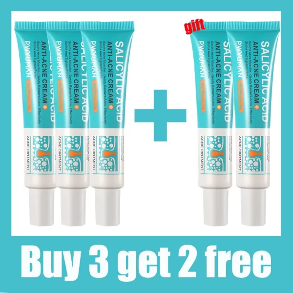 Salicylic Acid Acne Treatment Cream Repair Pimple Spots Deep Cleaning Pore Shrinking Anti-acne Oil Control Moisturizer Skin Care - Image 8