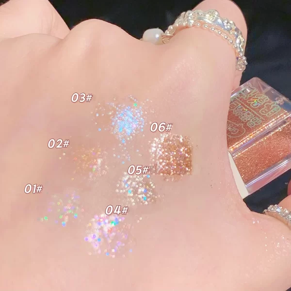 Crystal Liquid Eye Shadow Glitter Pink Blue Sequins Bright Eye Liner Pen Pearlescent Shiny Long Lasting Waterproof Eyes Makeup - Image 6