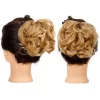 Women's Hair Bun Synthetic Bands Short Curly Chignon Hairpins Claw In Hairpieces for Fake False Hair Scrunchy Black Brown - Image 6