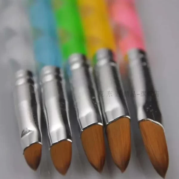 Hot Sale High Quality 5 Pcs Fashion Acrylic UV Gel Nail Art Builder Brush Pen Set Nail Art Painting Drawing Brush Manicure Tools - Image 2