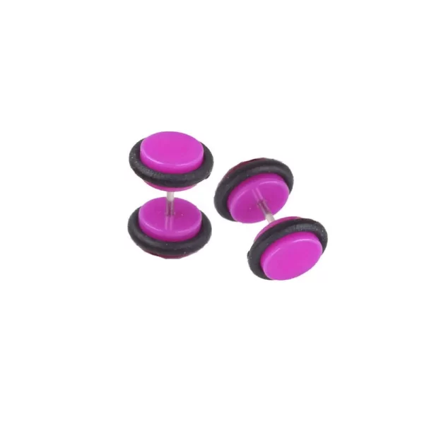 19 Pairs Stainless Steel Men Earrings Studs Ear Piercing Plugs Tunnel Screw Fake Gauges Earrings Flat Back Stud Earring Set - Image 21