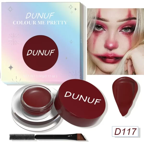12 Colors Waterproof Eyeshadow Cream Long Lasting Eyeliner Matte Body Face Painting Pigment Eyebrow Tint Makeup with Brush - Image 14