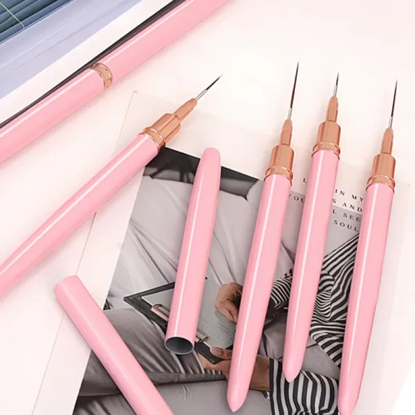 7/9/11/15/25mm Nail Liner Brush Set Drawing Lines Stripe Painting Flower Pen Nail Art Manicure DIY Manicure Design Accessories - Image 6