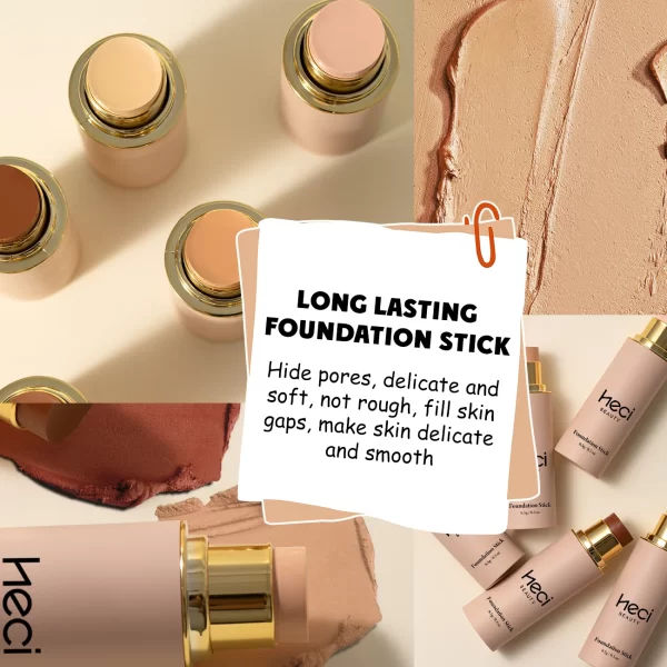 2pcs/Set Concealer Foundation For Medium Skin, Long-Lasting Nourishing Waterproof Bronzing + Highlighting Foundation Cream - Image 5