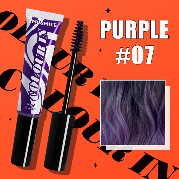 Washable Temporary Colorful Hair Dye Natural Hair Coloring Highlight Mascara Stick Disposable One-time Instantly Conceals Hair - Image 7