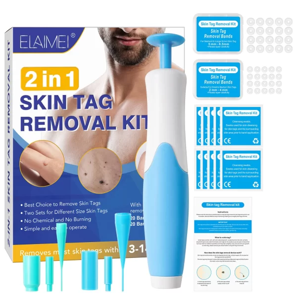 1 Set Auto Skin Tag Remover 2-8mm Band Painless Mole Wart Skin Tag Removal Pen Wart Dot Corn Treatments Body Facial Beauty Tool - Image 2