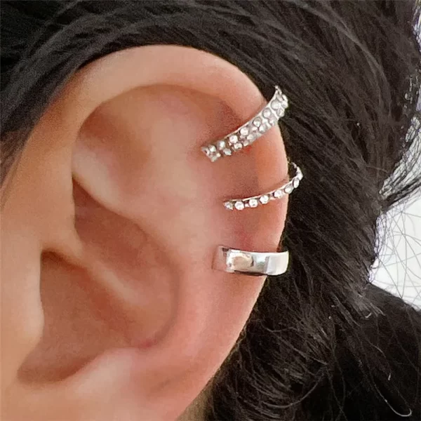 Punk Ear Clip Earrings For Women Jewelry Ear Cuffs Without Hole Fake Piercing Earring Earcuff C-shape Clip On Earrings Brincos - Image 14