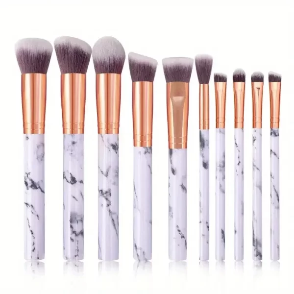 10PCS Professional Makeup Brushes Set Sponge Beauty Sponge for Women Cosmetic Brush Loose Powder Brush Blending Beauty Tools - Image 8