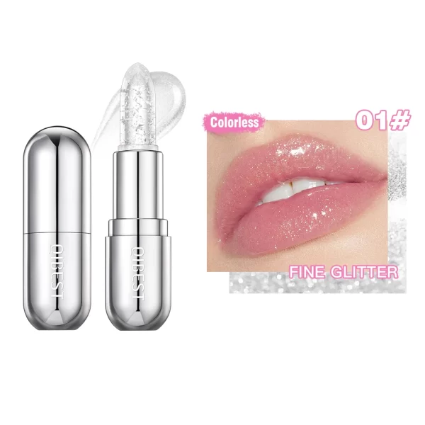 Sparkling Sequins Color Changing Lipstick Jelly Balm Moisturizing Glitter Pearl Lip Balm Long Lasting Transparent Lipstick Gel - Image 9