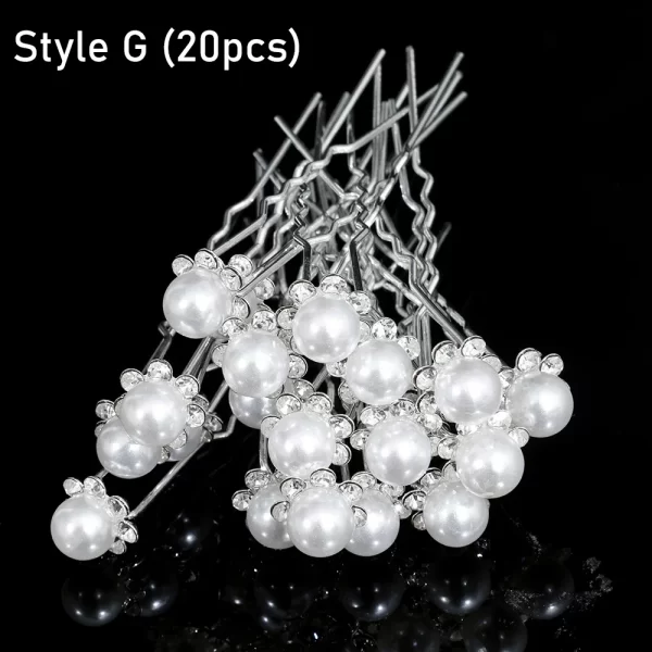 Silver Color Pearl Rhinestone Wedding Hair Combs Hair Accessories for Women Accessories Hair Ornaments Jewelry Bridal Headpiece - Image 29