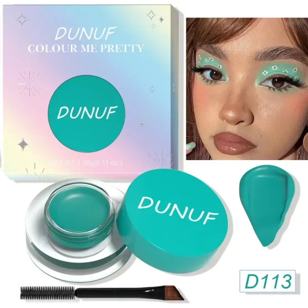12 Colors Waterproof Eyeshadow Cream Long Lasting Eyeliner Matte Body Face Painting Pigment Eyebrow Tint Makeup with Brush - Image 18