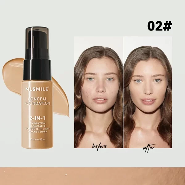 Face Foundation Cream Oil-Control Matte BBCream Waterproof Lasting Concealer Liquid Full Coverage Matte Base Professional Makeup - Image 12