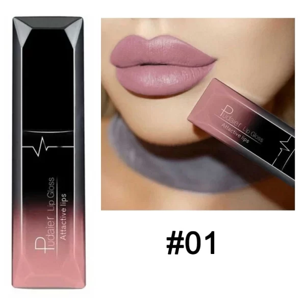 Waterproof Nude Matte Velvet Glossy Lip Gloss Lipstick Lip Balm Sexy Red Lip Tint 21 Colors Women Fashion Makeup Christmas Gifts - Image 26