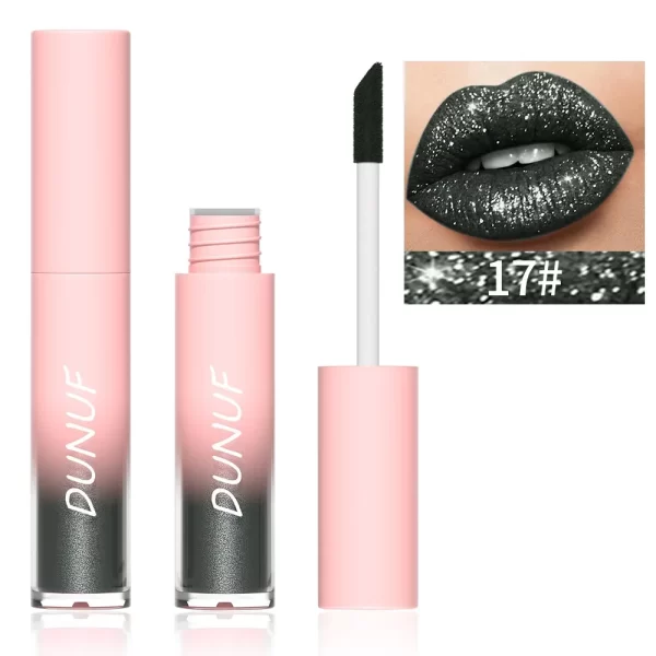 New Matte Glitter Liquid Lipstick Diamond Shiny Lip Gloss Waterproof LongLasting Pearl Lipgloss Women Lip Tint Makeup Maquillaje - Image 7