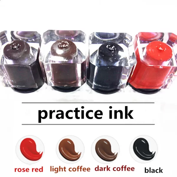Manual Pen Microblading Tattoo Machine  with  Needles Ink Practice Skin  for Permanent Makeup Eyebrow Tattoos Gun - Image 5