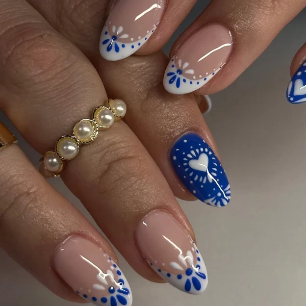 24pcs short oval nails, press-on nails, removable and reusable, artificial nails are suitable for women and girls daily wear - Image 2
