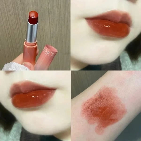 Jelly Tinted Lip Balm Makeup Moisturizing Rose Tea Non-Stick Cup Lip Plumper Crystal Gloss Red Lipstick Lips Makeup Cosmetics - Image 10