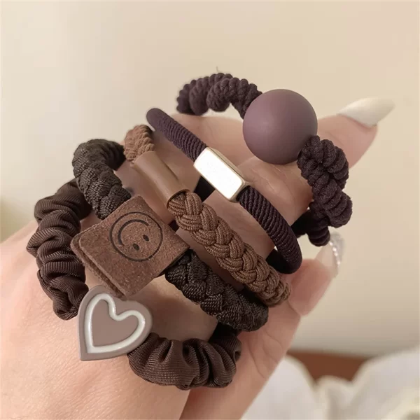 5Pcs/Set New Cute Bowknot Headbands Girls Elastic Hair Bands Hair Accessories for Women Cartoon Bows Headwear Ornaments - Image 7