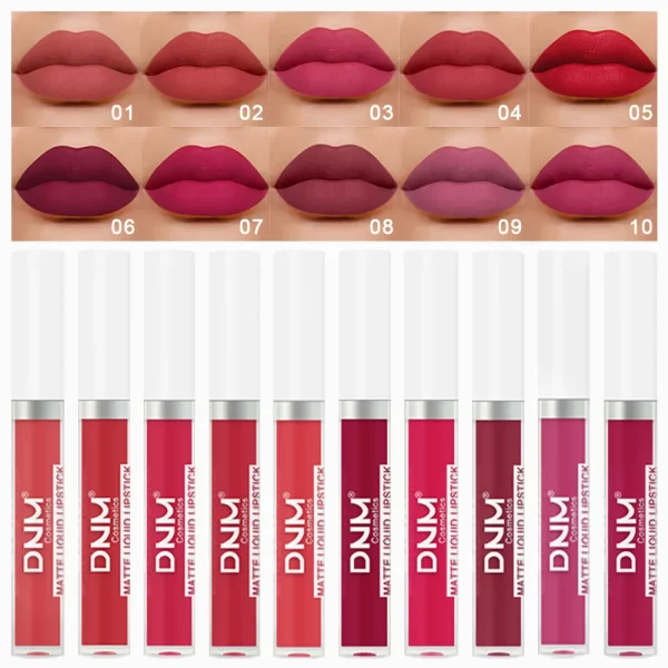 18 Colors Matte Velvet Lip Glaze Waterproof Long-Lasting Not Easy To Fade Lip Gloss Lipstick Waterproof Makeup Cosmetic Tool - Image 2