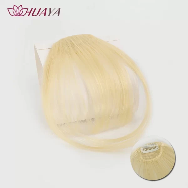 HUAYA Synthetic Hair Bangs Clips Front Side Long Bangs Fake Fringe Clip In Hair Extensions Accessories for Women - Image 26