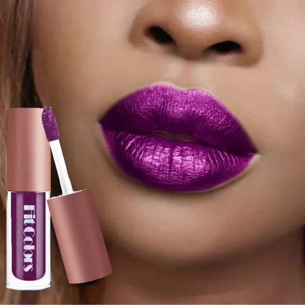 4Pcs/Set Metallic No-stick Cup Lip Gloss Pearly Diamond Fine Glitter Matte Moisturizing Waterproof Lip Glaze Liquid Lipstick Kit - Image 2