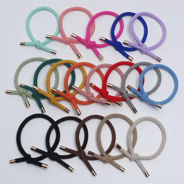 10PCS Women Elastic Hair Rubber Bands High Quality Girls Hair Bands Hair Scrunchies Gold Plated  Hair Accessories Hair Gum/Tie - Image 6