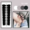 24Pcs Long Stiletto Almond Head Fake Nails with Rhinestone Design Wearable Pink French Press on False Nails Jelly Stick-ons - Image 7