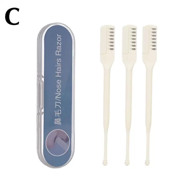 Double Sided Nasal Hair Cutter For Nose Hair Trimmer Nose Hair Trimmer Tool 360 Degree Rotate Nostril Cleaning Scissors - Image 7
