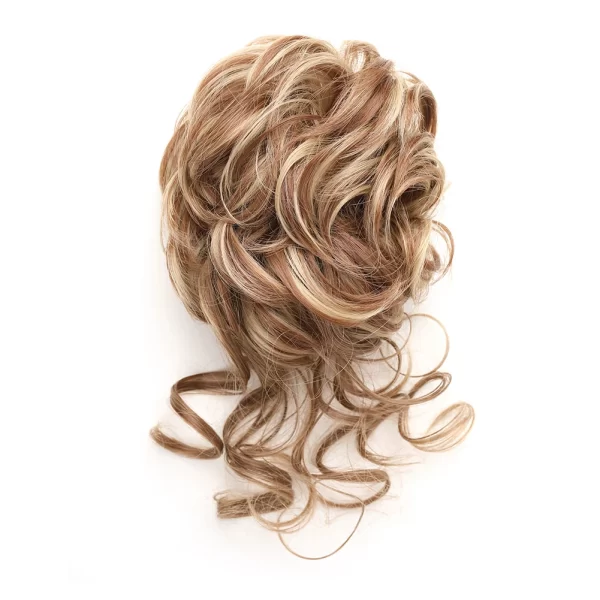 Messy Bun Synthetic Hair Piece Claw Clip Curly Wavy Hair Bun Tousled Updo Scrunchie Long Beard Chignon Ponytail for Daily Wear - Image 10