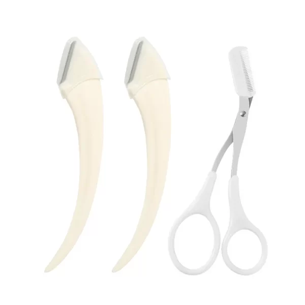 Karsyngirl 1/2/3Pcs Eyebrow Trimming Knife Eyebrow Face Razor For Women Eyebrow Scissors With Comb Brow Trimmer Scraper - Image 14