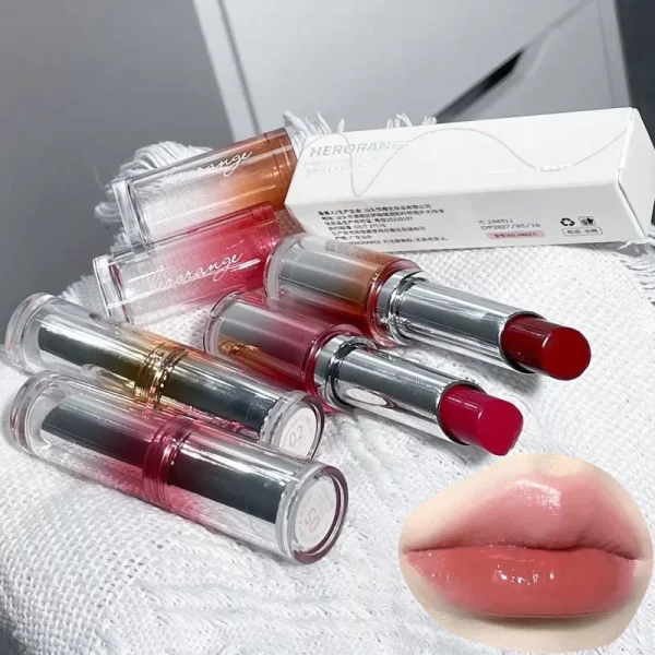 Jelly Tinted Lip Balm Makeup Moisturizing Rose Tea Non-Stick Cup Lip Plumper Crystal Gloss Red Lipstick Lips Makeup Cosmetics - Image 3