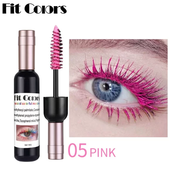 6 Colors Lasting Styling Waterproof Mascara Volum Quick Dry Blue Purple Pink Curling Lengthen Long Eyelash Silk Extension Cream - Image 8