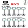 2/10PCS G23 Titanium Piercing Jewelry Ear Cartilage Tragus Heart Flat Back Stud Earrings 16G CZ Internal Thread Labret Lip Ring - Image 7