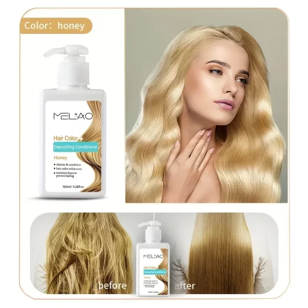 MELAO Hair Dye - Semi Permanent Hair Color Depositing Conditioner, Cruelty-free - Image 4
