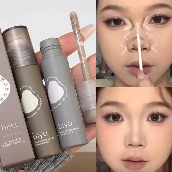 Face Brighten Liquid Bronzer Contouring Makeup Waterproof Nose Shadow Contour Lasting Natural Concealer Highlighter Cosmetics - Image 2