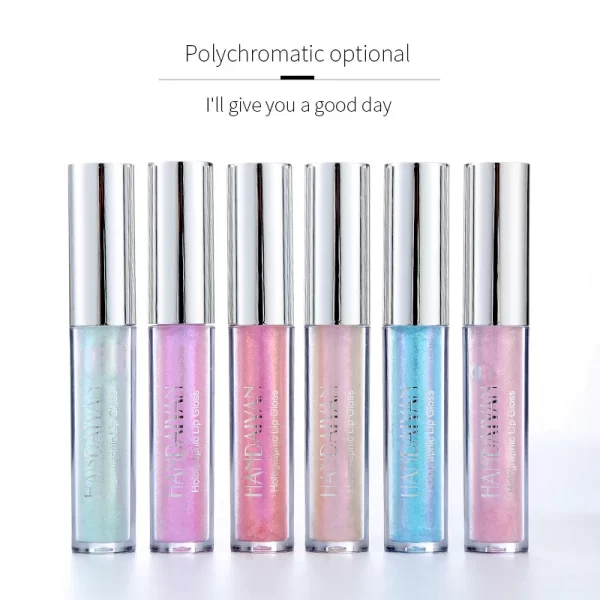 Handaiyan Lip Gloss Longlasting Glitter Lip Glaze Lipstick Liquid Waterproof Moisturize Luminous Shimmer Shiny Lipgloss Makeup - Image 5