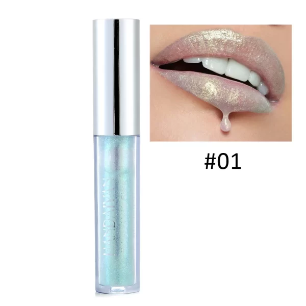 Handaiyan Lip Gloss Longlasting Glitter Lip Glaze Lipstick Liquid Waterproof Moisturize Luminous Shimmer Shiny Lipgloss Makeup - Image 11