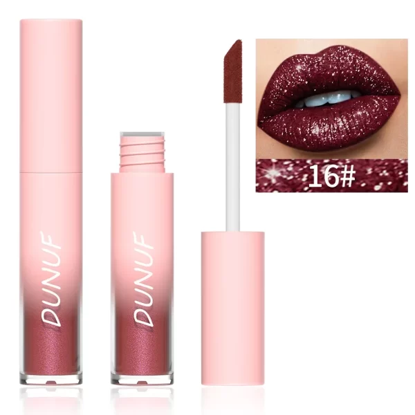 New Matte Glitter Liquid Lipstick Diamond Shiny Lip Gloss Waterproof LongLasting Pearl Lipgloss Women Lip Tint Makeup Maquillaje - Image 8
