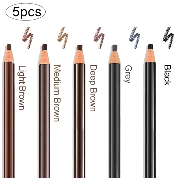 5pcs Eyebrow Pencil Permanent Makeup Eyebrow Enhancers Cosmetic Waterproof Microblading Pen Tint Eye Brow Pencil Marker Tools - Image 8