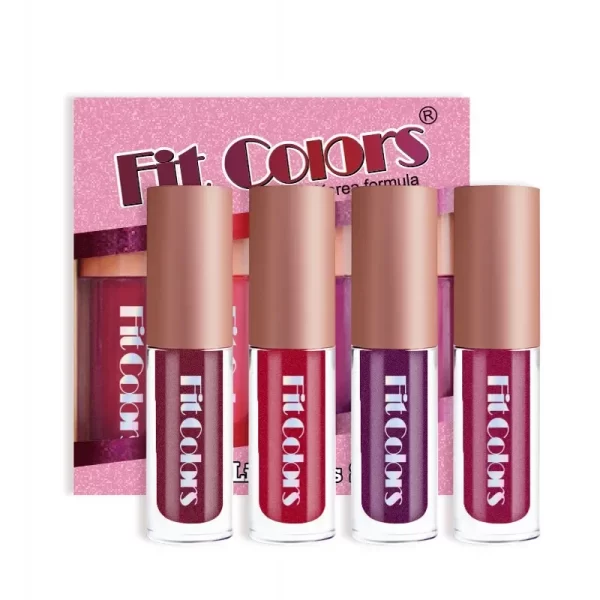 4Pcs/Set Metallic No-stick Cup Lip Gloss Pearly Diamond Fine Glitter Matte Moisturizing Waterproof Lip Glaze Liquid Lipstick Kit - Image 6