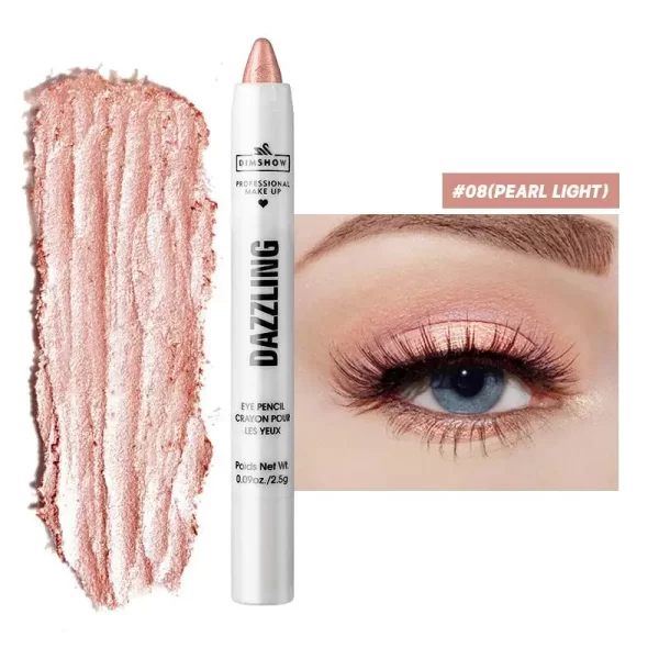 12 Colors Pearlescent Eyeshadow Pencil Waterproof Long Lasting Glitter Shimmer Eye Shadow Pen Eyeliner Stick Eyes Makeup Tools - Image 13