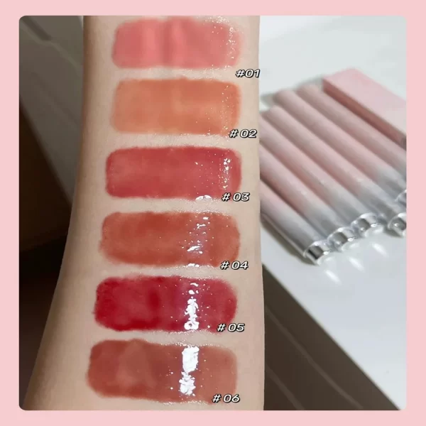 Jelly Solid Lip Gloss Cute Hydrating Mirror Red Brown Lipstick Clear Moisturizing Lips Tint Nature Nude Lip Makeup Cosmetics - Image 6