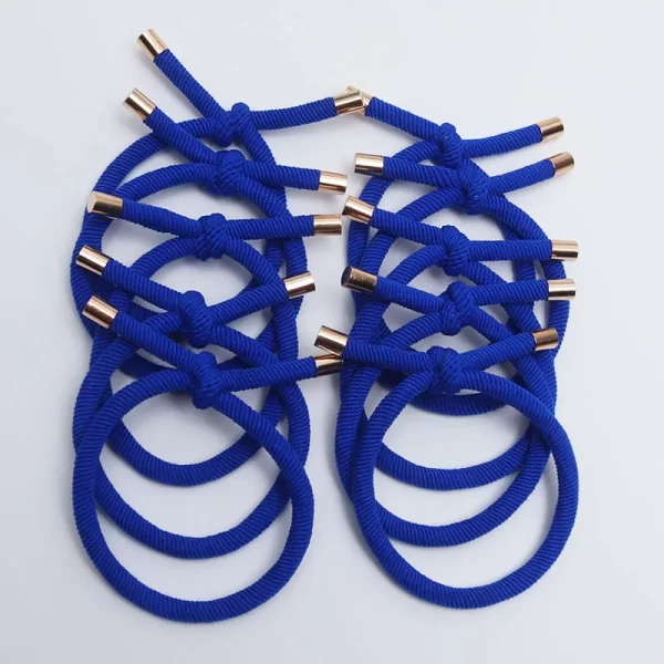 10PCS Women Elastic Hair Rubber Bands High Quality Girls Hair Bands Hair Scrunchies Gold Plated  Hair Accessories Hair Gum/Tie - Image 13