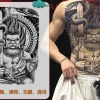 Full Back Chest Herbal Juice Ink Semi-permanent Tattoo Stickers 7-15 Days Long Lasting Temporary Fake Tattoo Totem Men Adult - Image 21